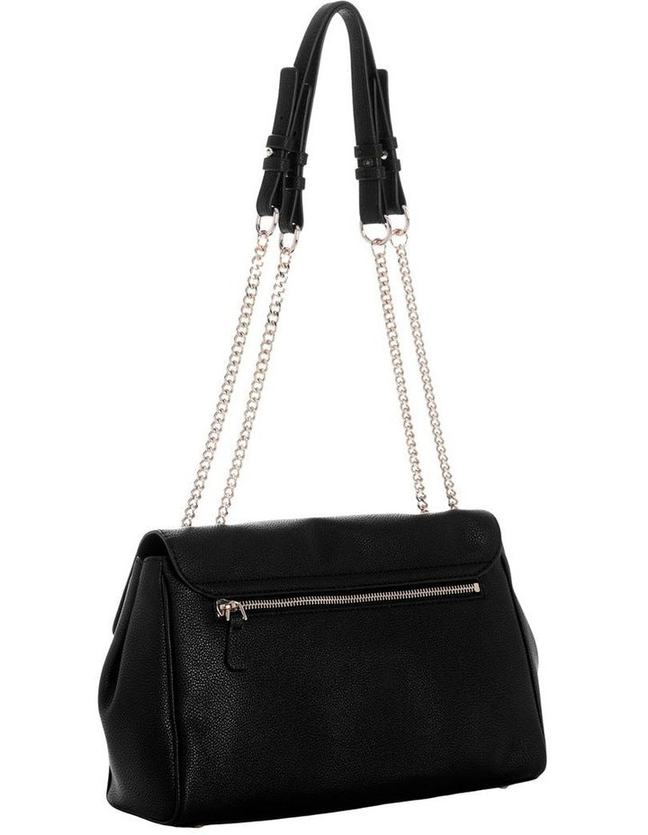 Antonia Convertible Crossbody Flap Bag in Black