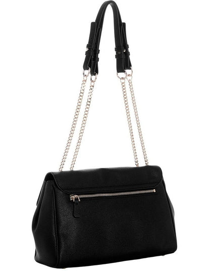 Antonia Convertible Crossbody Flap Bag in Black