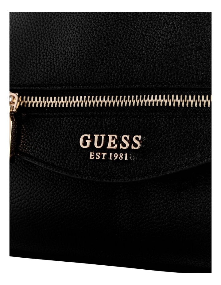 Antonia Convertible Crossbody Flap Bag in Black