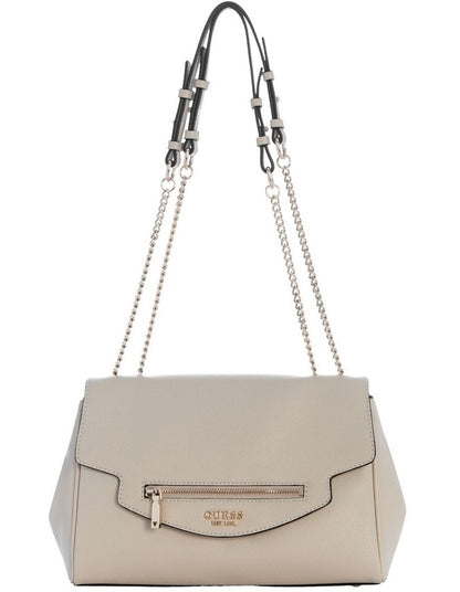 Antonia Convertible Crossbody Flap Bag in Bone