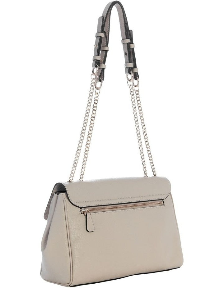 Antonia Convertible Crossbody Flap Bag in Bone