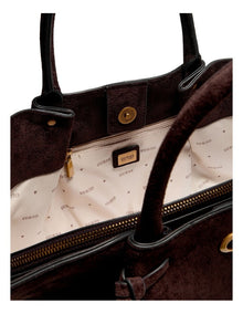 Allegra Girlfriend Satchel Bag in Espresso