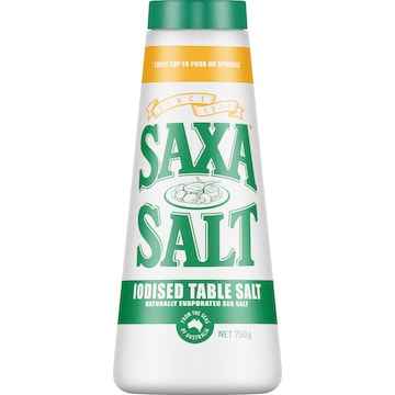 Saxa Iodised Table Salt Shaker 750g