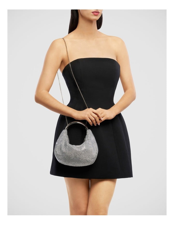 Pixie Clutch Bag in Silver