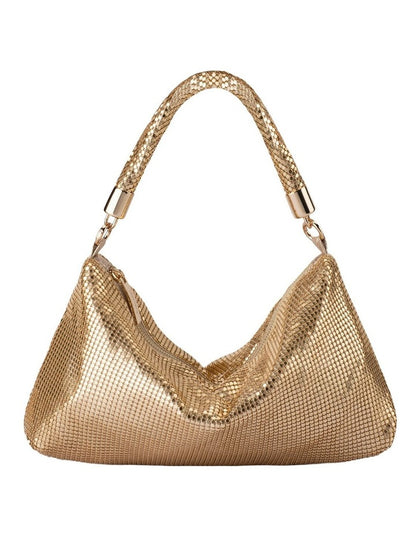 Marilla Clutch Bag in Light Gold