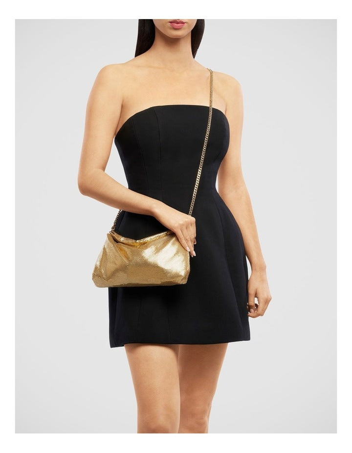 Marilla Clutch Bag in Light Gold
