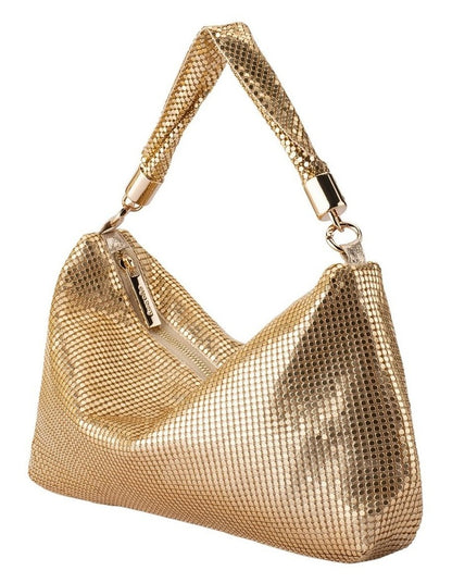 Marilla Clutch Bag in Light Gold