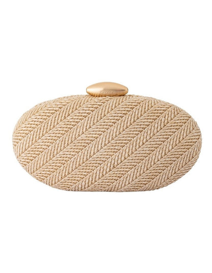Josie Clutch Bag in Natural