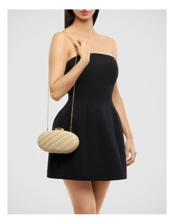 Josie Clutch Bag in Natural