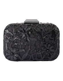 Elena Clutch Bag in Black