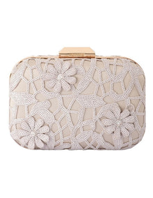 Elena Clutch Bag in Natural