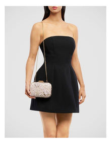 Elena Clutch Bag in Natural