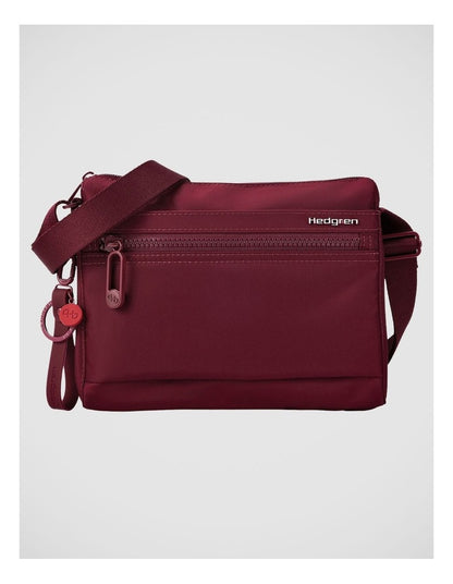 Eye Crossbody Bag in Maroon Banner