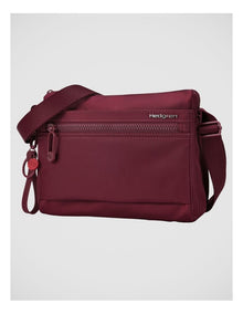 Eye Crossbody Bag in Maroon Banner