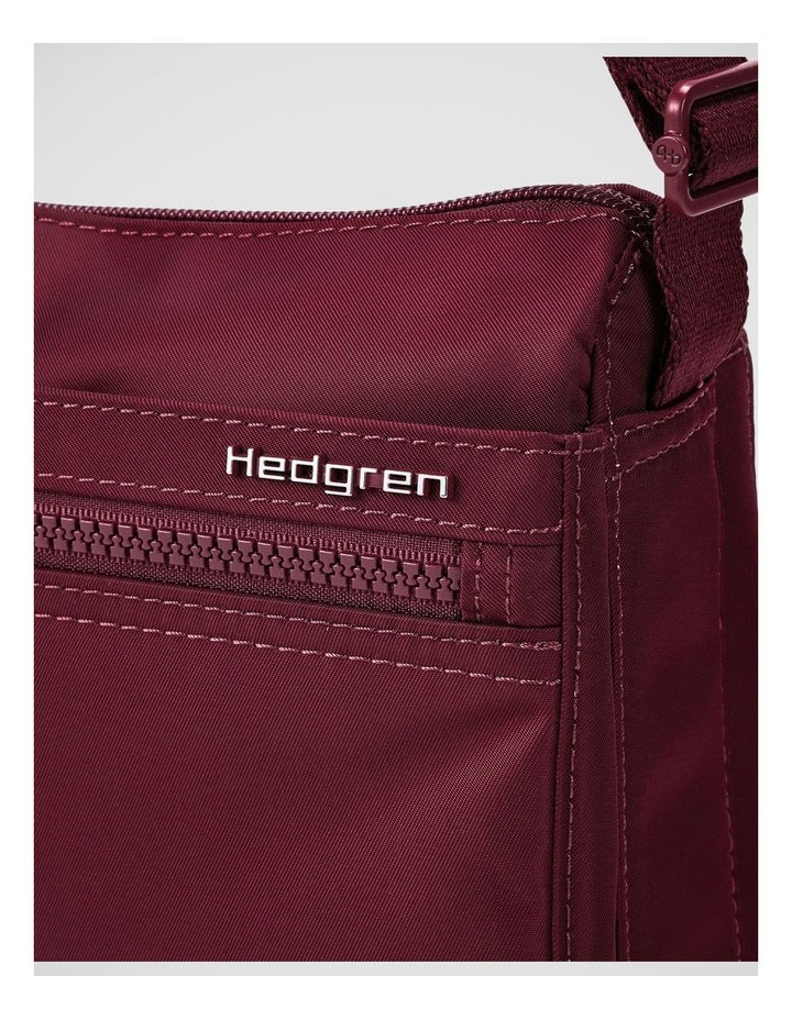 Eye Crossbody Bag in Maroon Banner