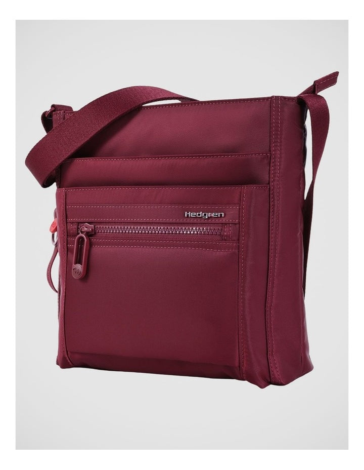 Orva Crossbody Bag in Maroon Banner