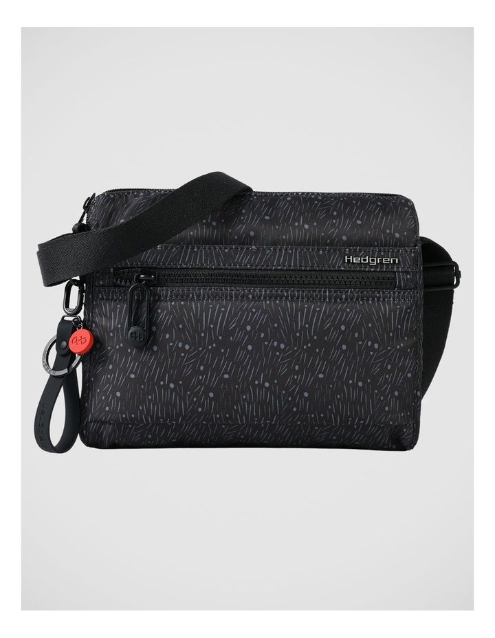 Eye Crossbody Bag in Floral Black