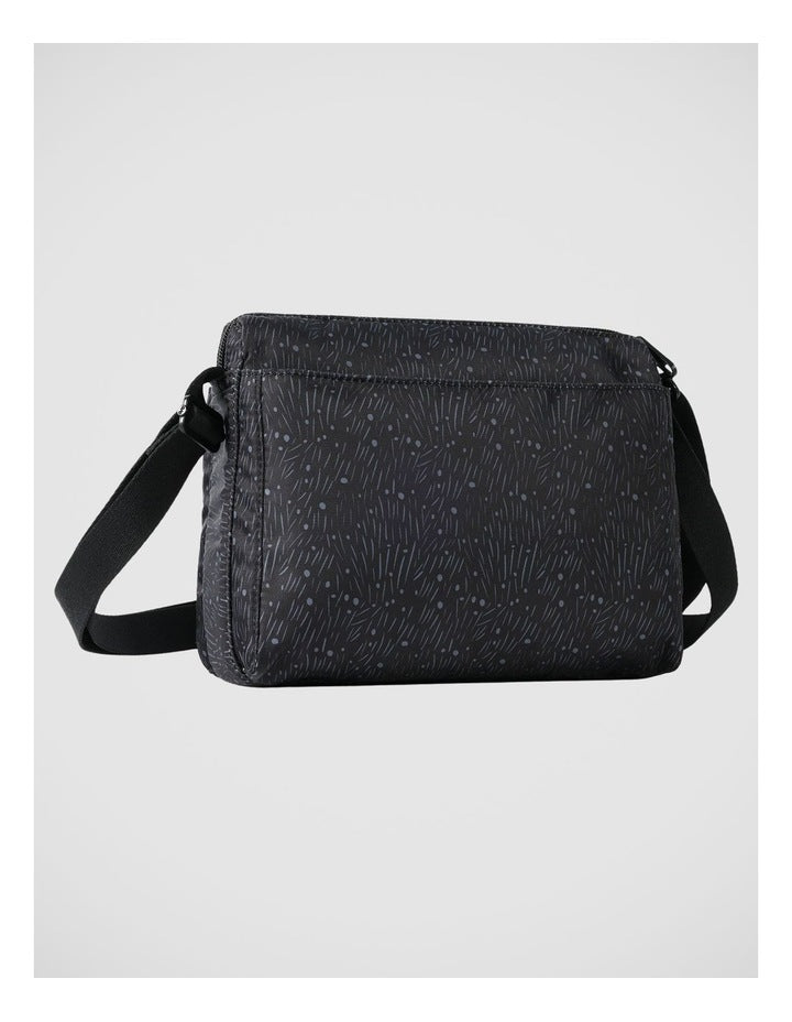 Eye Crossbody Bag in Floral Black