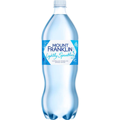 Mount Franklin Lightly Sparkling Water Natural Bottle 1.25l