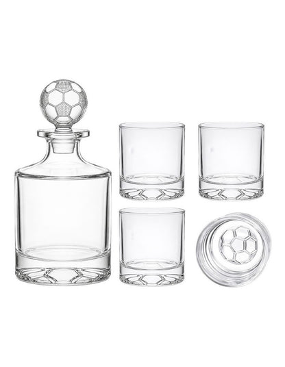 Well Played Soccer 5 Piece Whisky Set