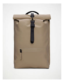 Rolltop Rucksack in Beige