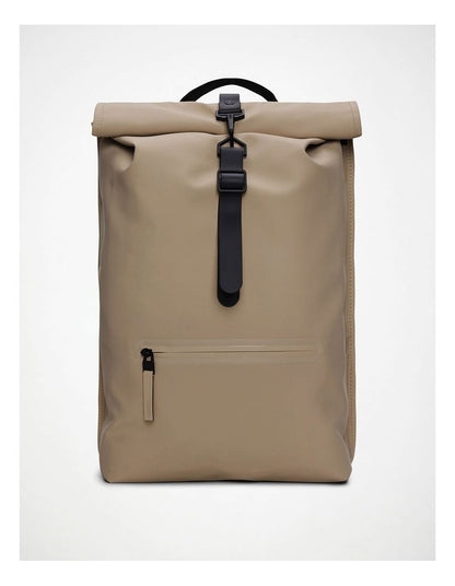 Rolltop Rucksack in Beige
