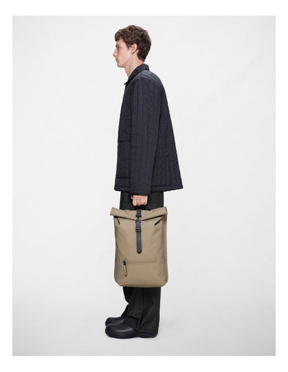Rolltop Rucksack in Beige