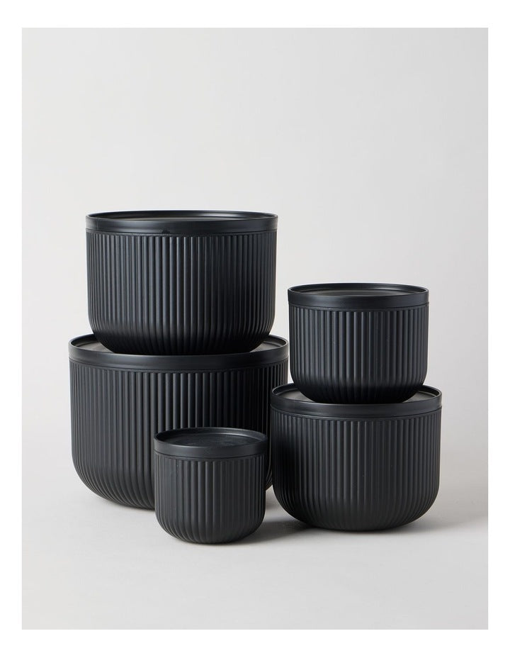 Mixing Bowl 5pc Set in Black