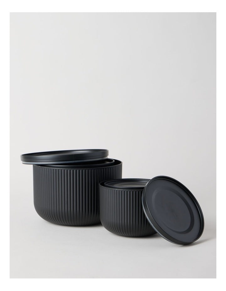 Mixing Bowl 5pc Set in Black