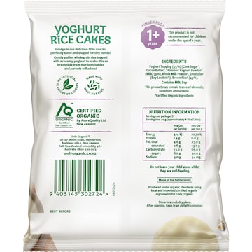 Only Organic Yoghurt Rice Cakes 60g