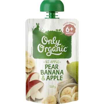 Pear, Banana & Apple Fruit Puree - 120g Pouch