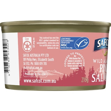 Safcol Wild Alaskan Pink Salmon 210g