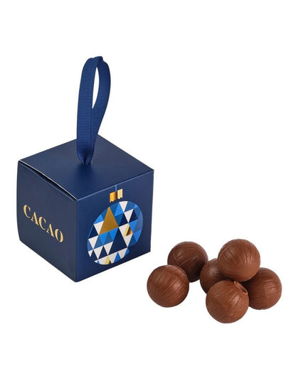 Cacao Christmas Bauble Cube 70g