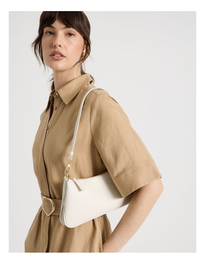 Cynthia Shoulder Bag in Ivory