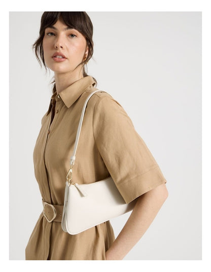 Cynthia Shoulder Bag in Ivory