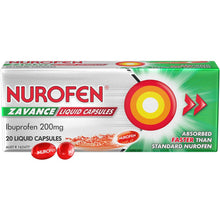 Nurofen Zavance Fast Pain Relief Liquid Capsules Ibuprofen 20 Pack
