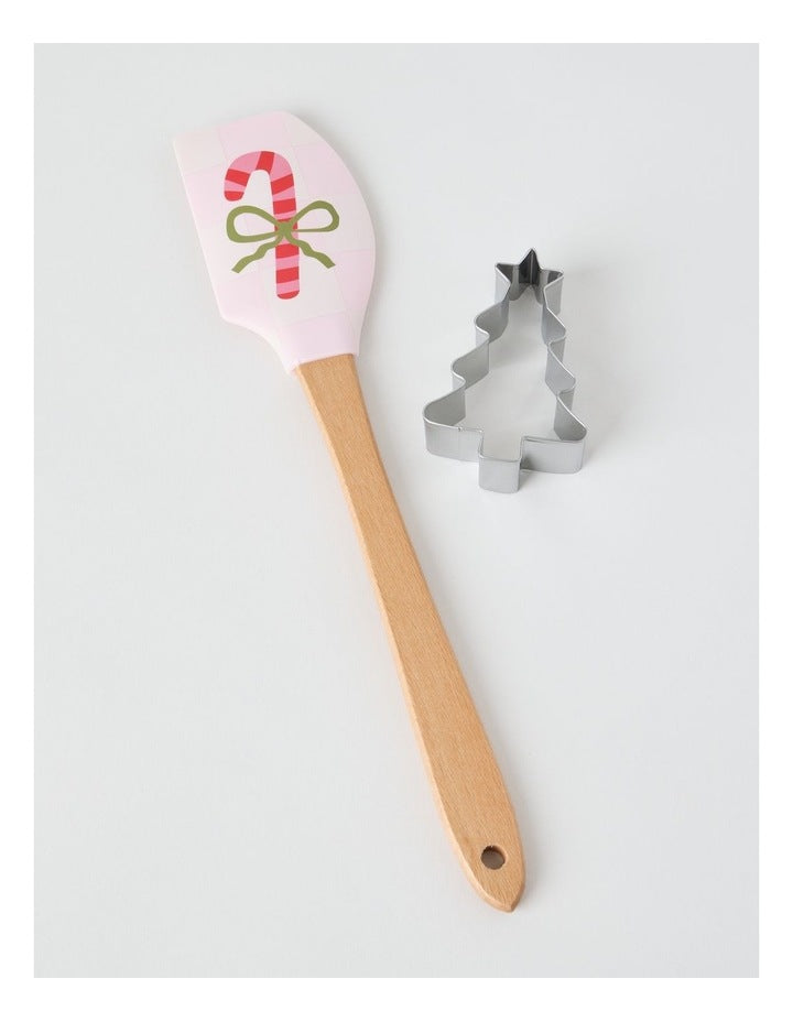 Xmas Spatula & Cookie Cutter Set of 2