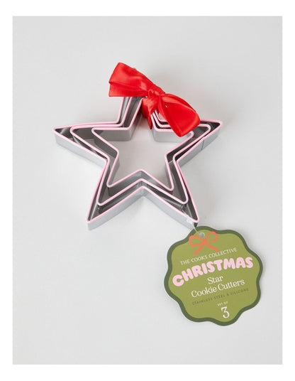 Christmas Star Cookie Cutter Set Of 3
