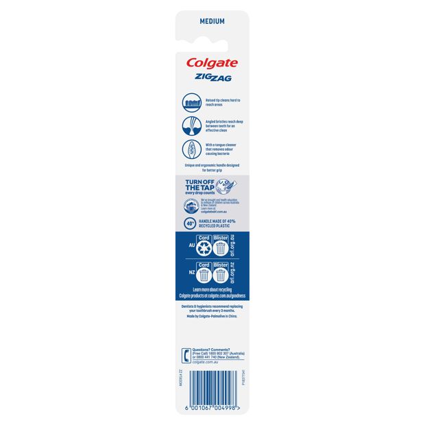 Colgate ZigZag Medium Toothbrush