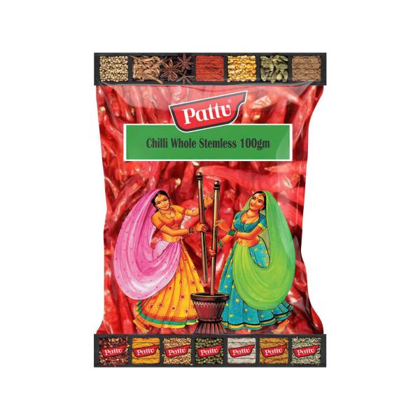 PATTU CHILLI WHOLE STEMLESS 100G