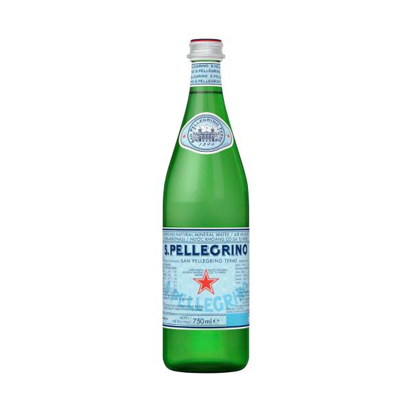 SANPELLEGRINO SPARKLING MINERAL WATER 750ML