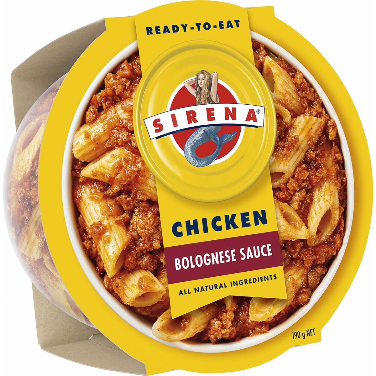 Sirena Pasta With Chicken Bolognese Sauce 190g