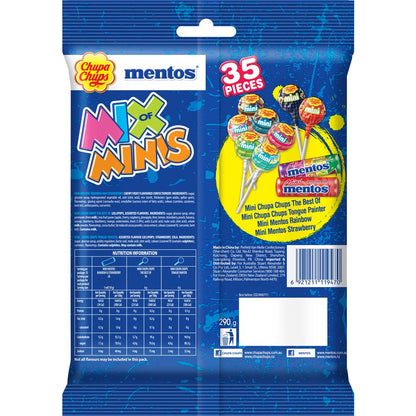Chupa Chups Mentos Mix of Minis 35 Pieces 290g