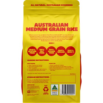 Nice Rice Medium Grain  Rice 1kg