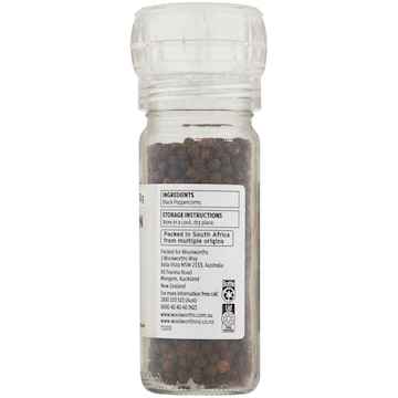 Woolworths Pepper Grinder Black Peppercorn 50g