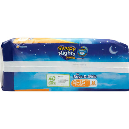 Babylove SleepyNights Pants 8-15 years (27-57kg) 8 pack