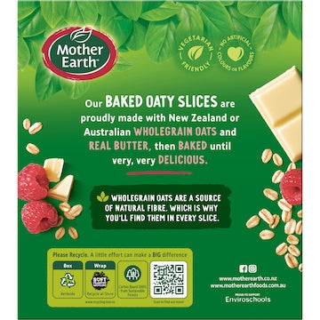 Mother Earth Golden Baked Oaty Slice Raspberry Chocolate 40g x 6 pack