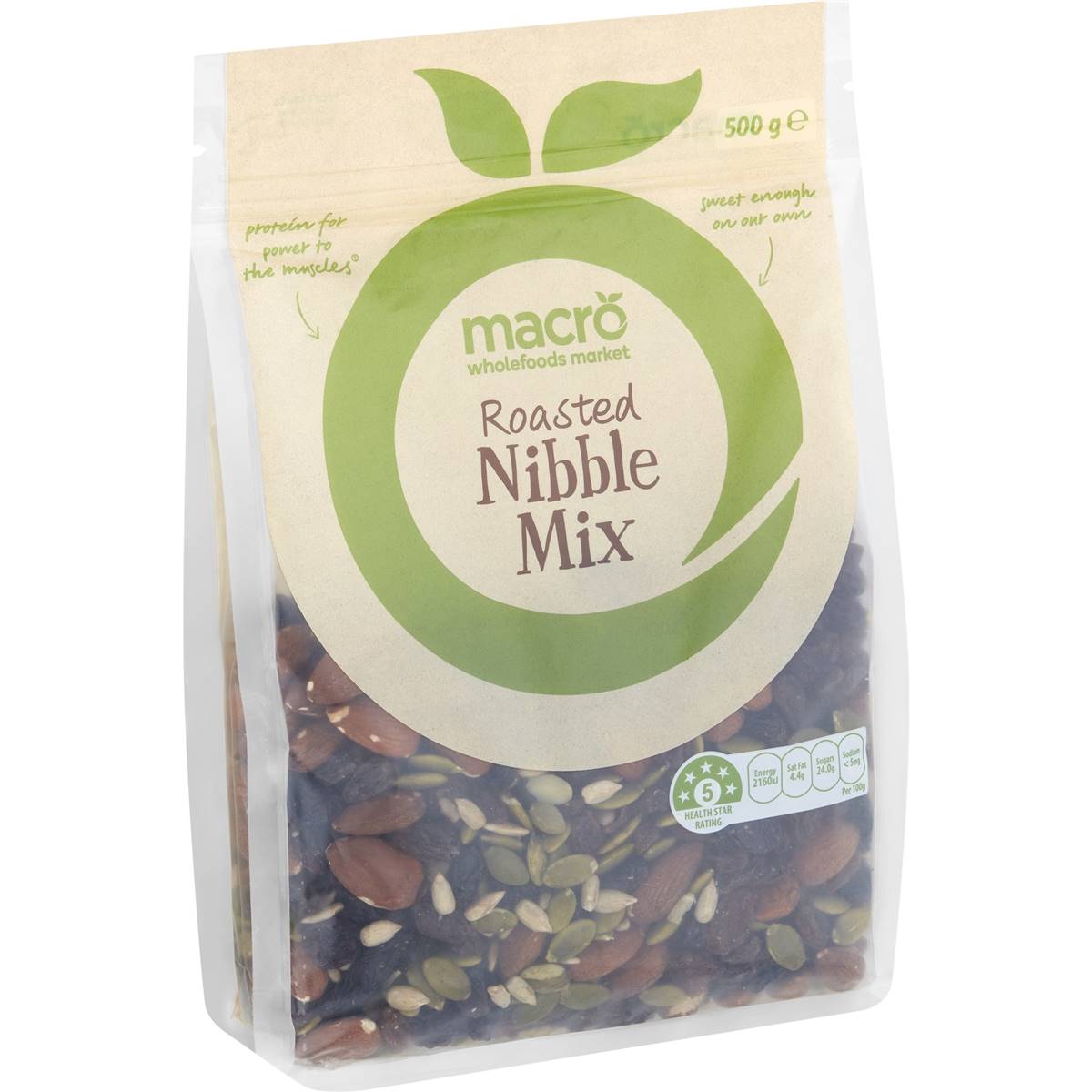 Macro Seeds Nibble Mix Roasted 500g