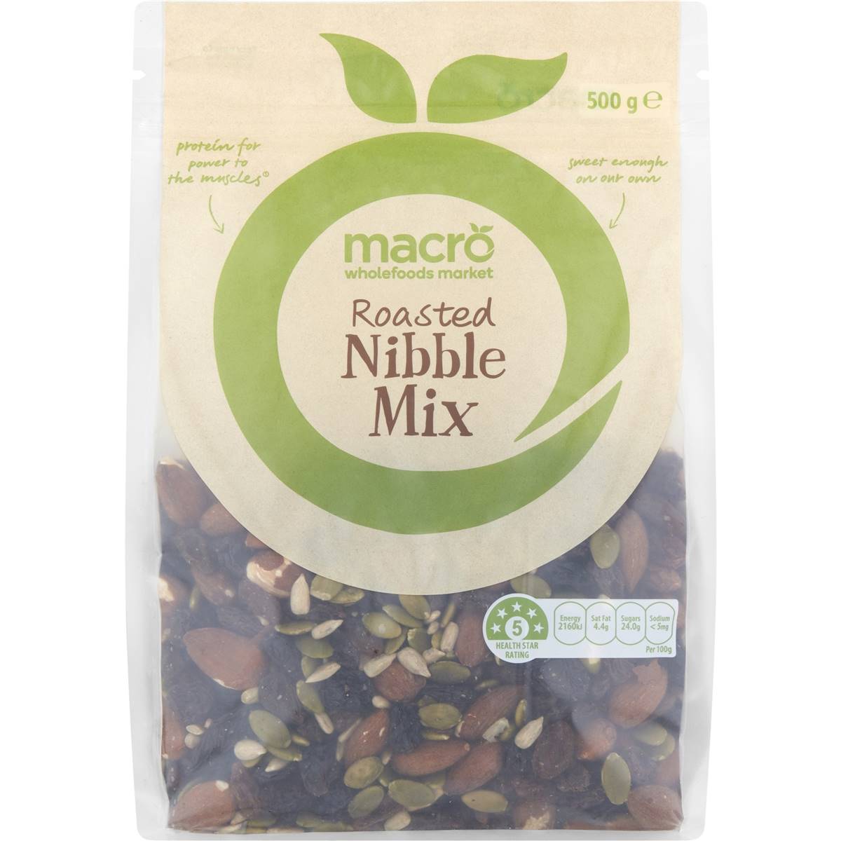 Macro Seeds Nibble Mix Roasted 500g