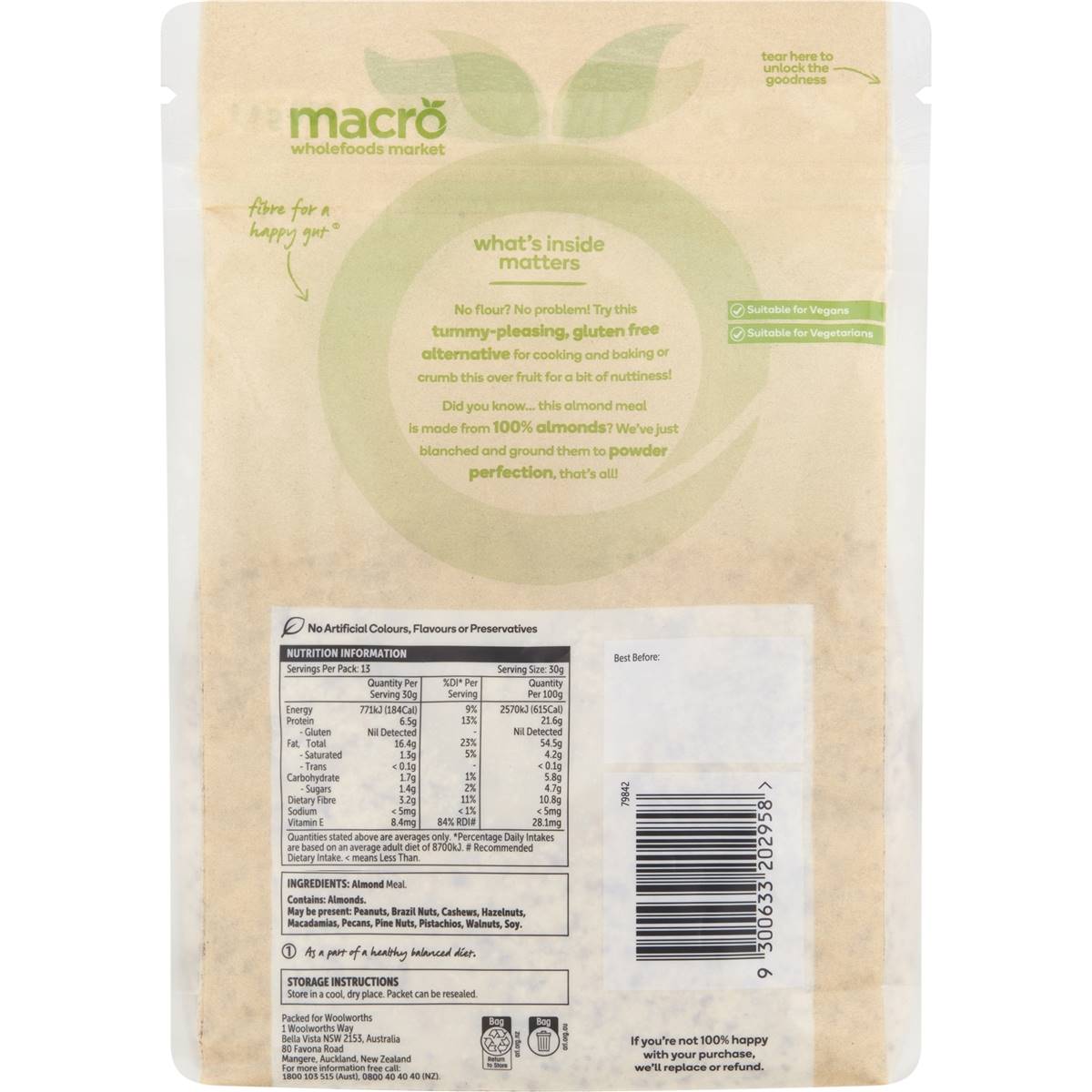 Macro Almond Meal 400g